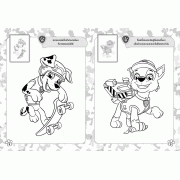 PAW PATROL ระบายสีและสติ๊กเกอร์ BELIEVE IN YOURSELF